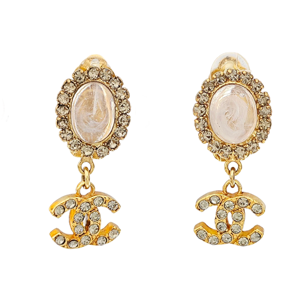 Metal Gold Clip On Earrings