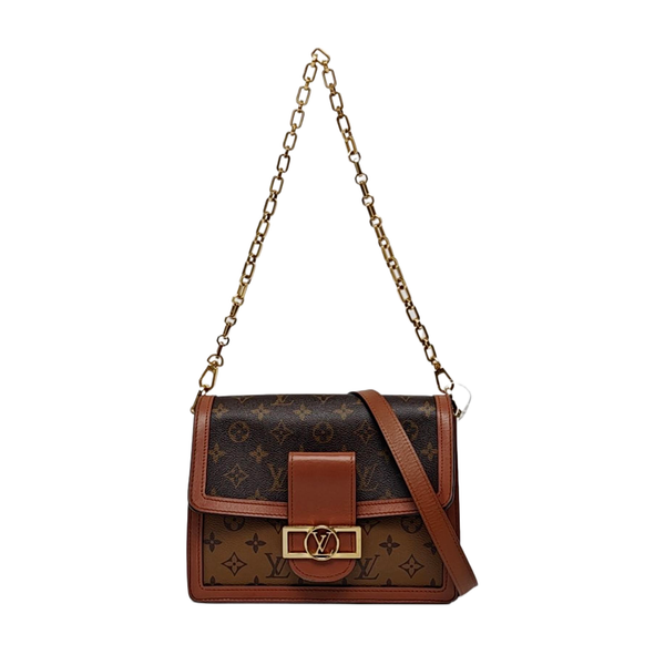 DAUPHINE MM Monogram Coated Canvas Brown