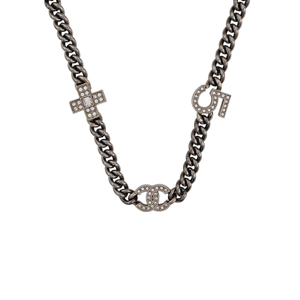 Collar Gris Metalizado