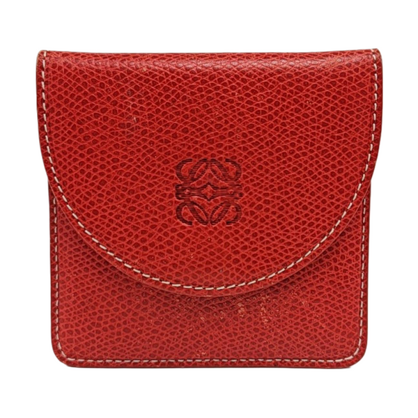 Calfskin Card Holder Red