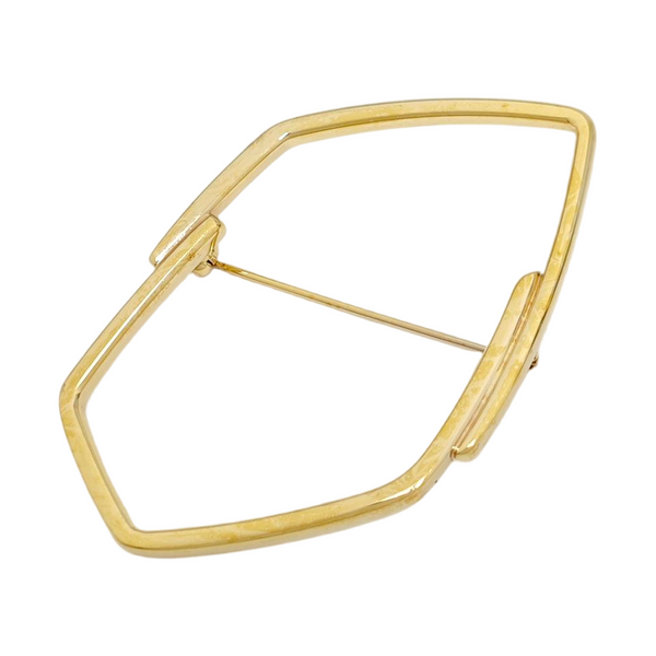 Metal Gold Brooch