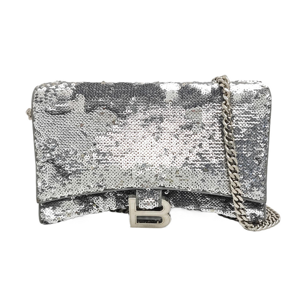 Hourglass Small Sequins Silver