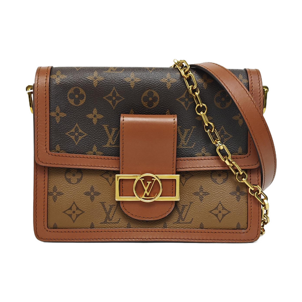 DAUPHINE MM Monogram Coated Canvas Brown
