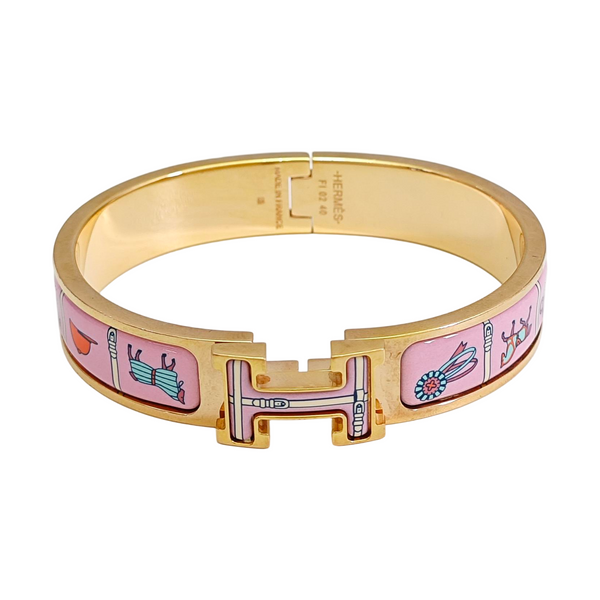Clic H Metal Gold Bangle
