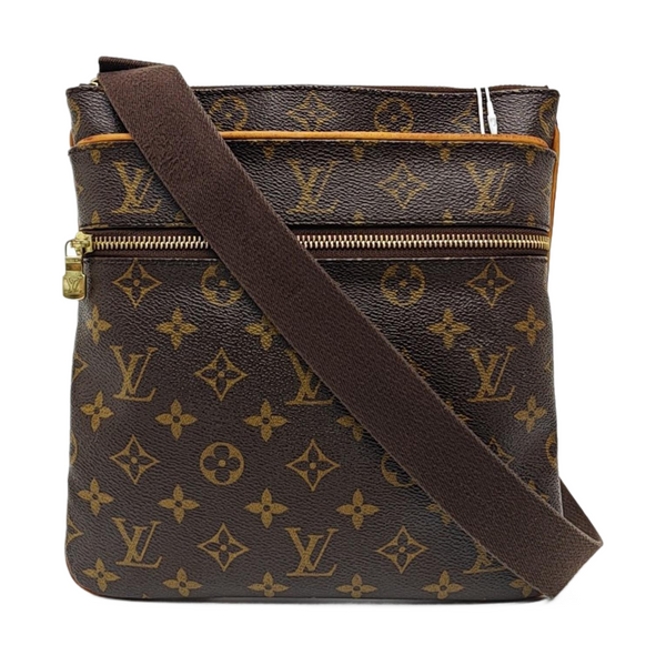 VALMY Monogram Coated Canvas Brown