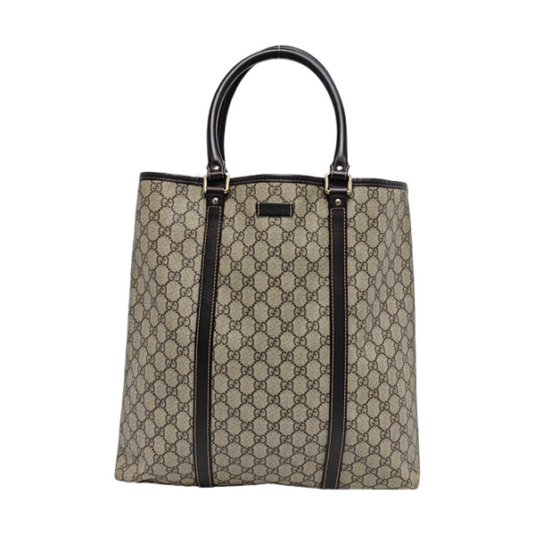 Monogram Coated Canvas Tote Bag Beige