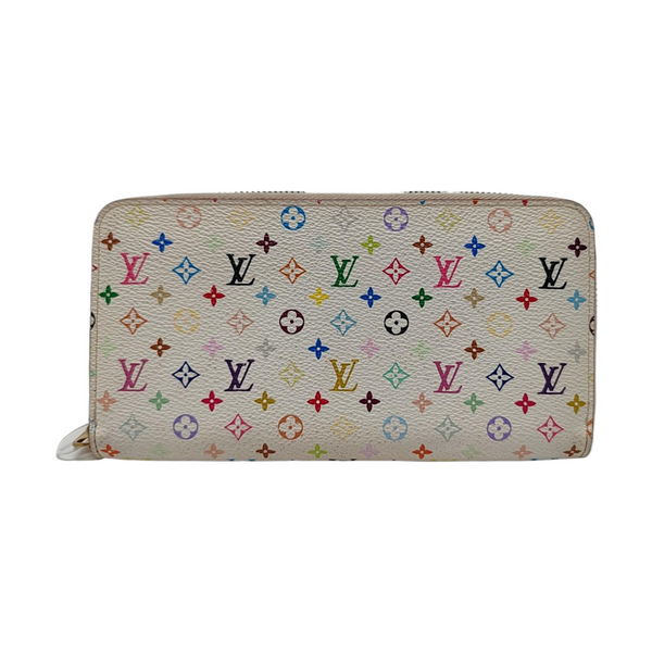 ZIPPY Monogram Coated Canvas White Wallet
