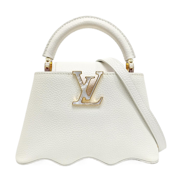 CAPUCINES Mini Calfskin White