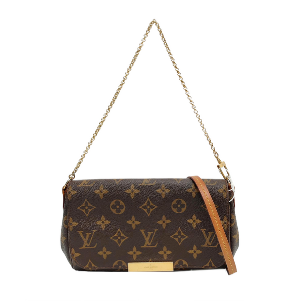 FAVORITE PM Monogram Coated Canvas Brown