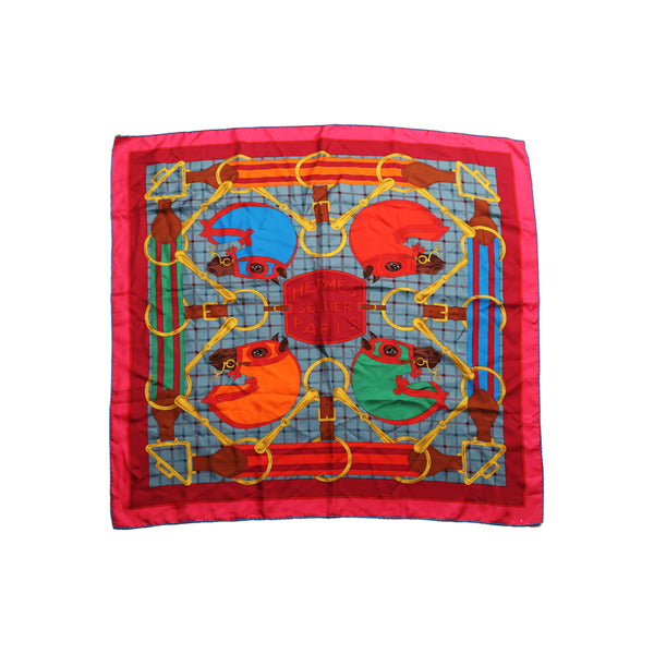 Multicolor Mulberry Silk Silk Scarf