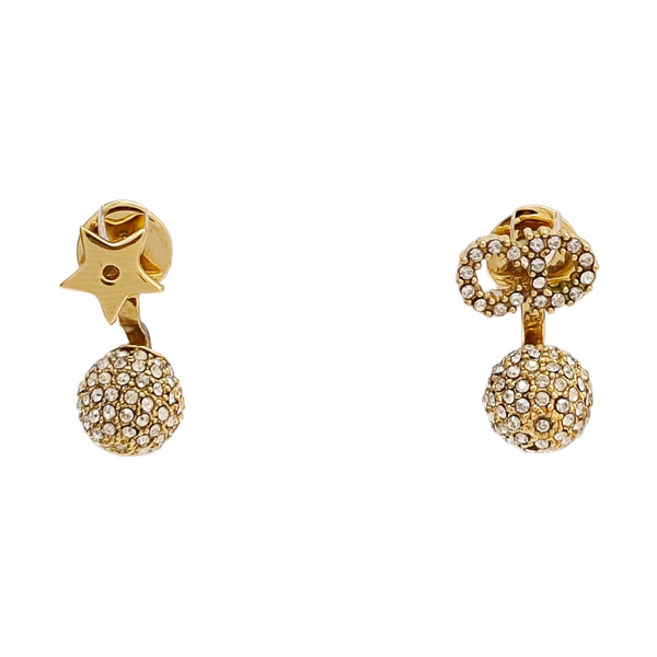 La Petite Tribale Metal Gold Stud Earrings