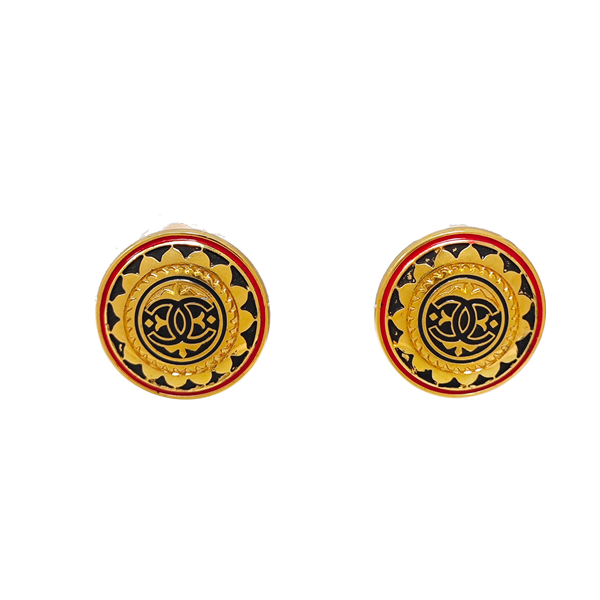 Metal Gold Clip On Earrings