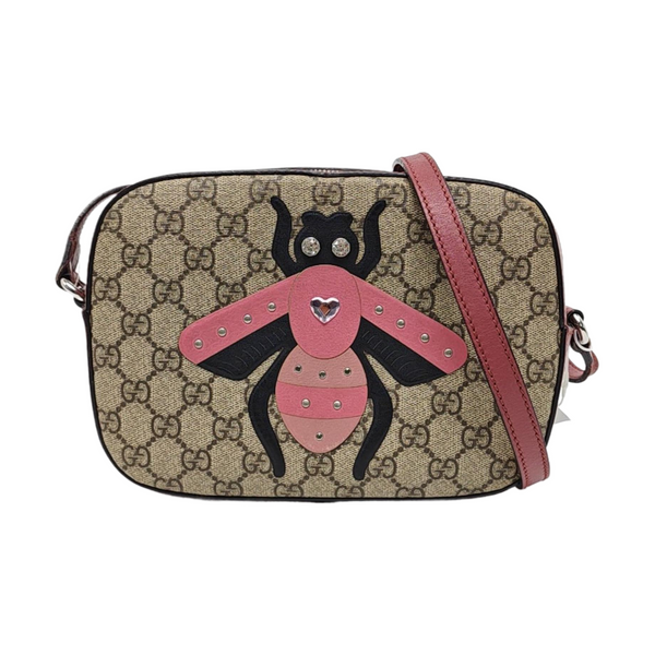 Monogram Coated Canvas Crossbody Bag Brown