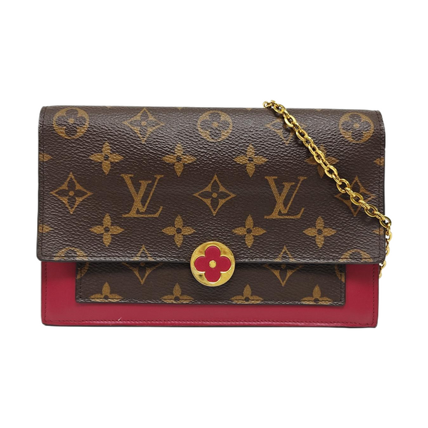FLORE Monogram Coated Canvas Brown