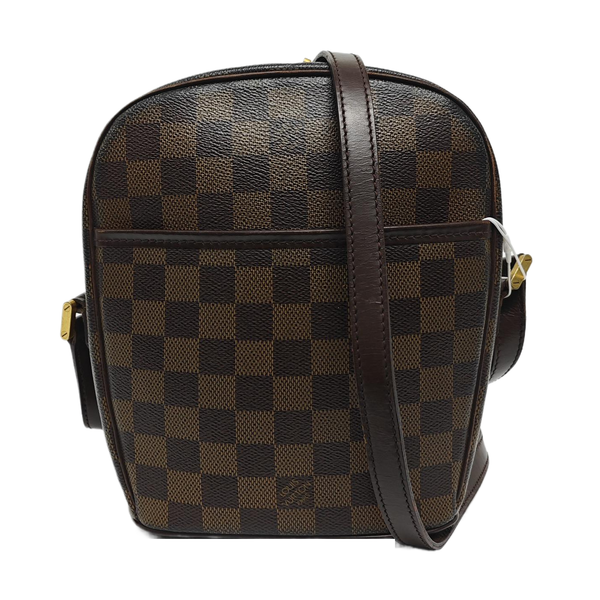 IPANEMA PM Damier Ebene Coated Canvas Brown