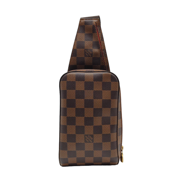 GÉRONIMOS Damier Ebene Coated Canvas Brown