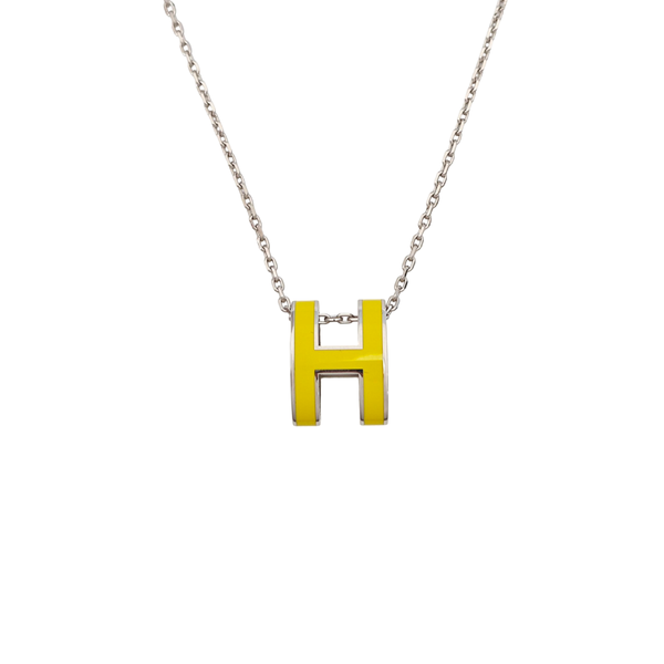 Pop H Metal Silver Necklace