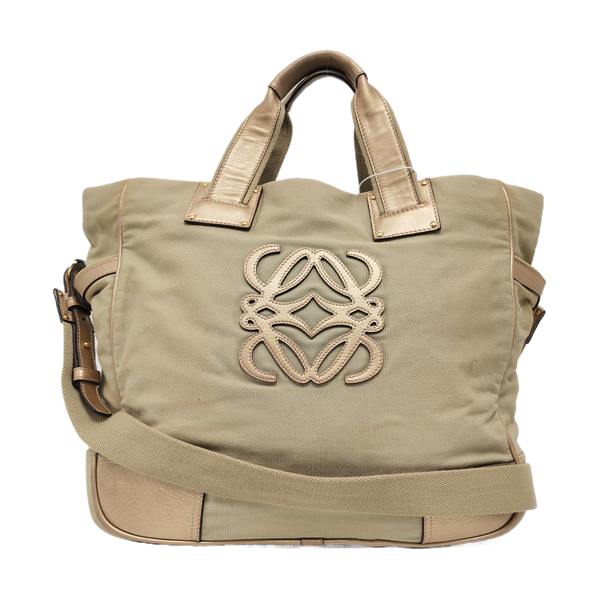 Canvas Shoulder Bag Beige