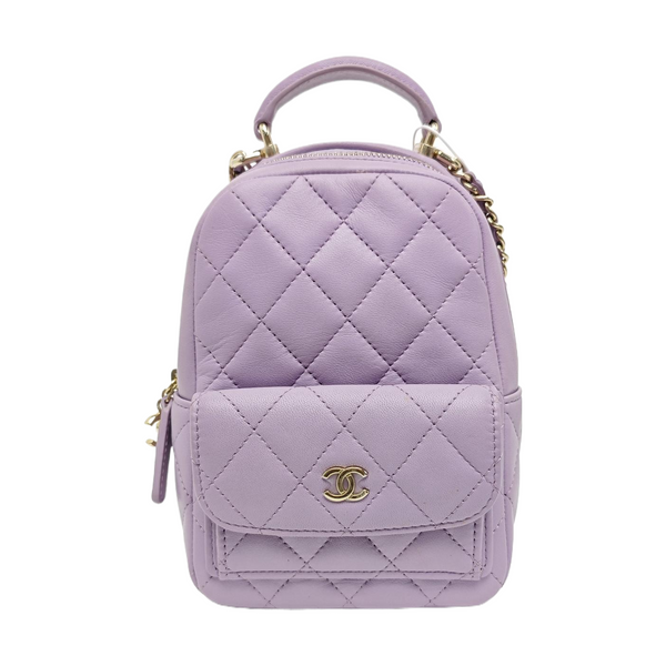 DUMA Mini Quilted Lambskin Purple
