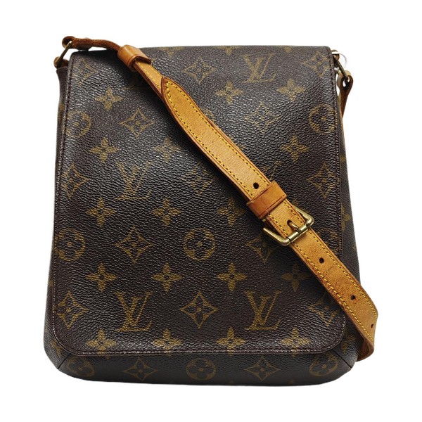 MUSETTE TANGO PM Monogram Coated Canvas Brown
