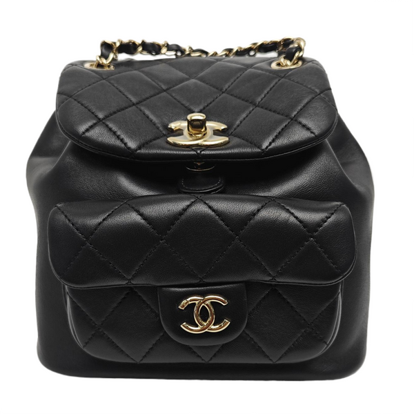 DUMA Quilted Lambskin Black