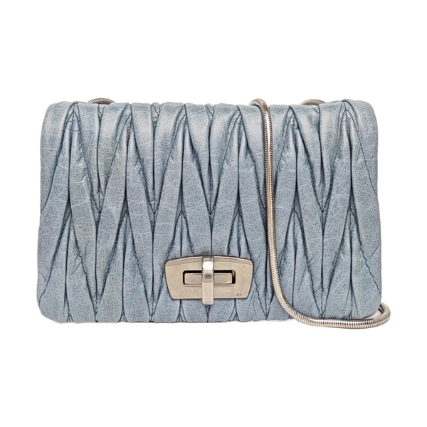 Matelassé Mini Lambskin Blue