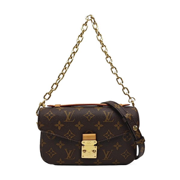MÉTIS EAST WEST Monogram Coated Canvas Brown