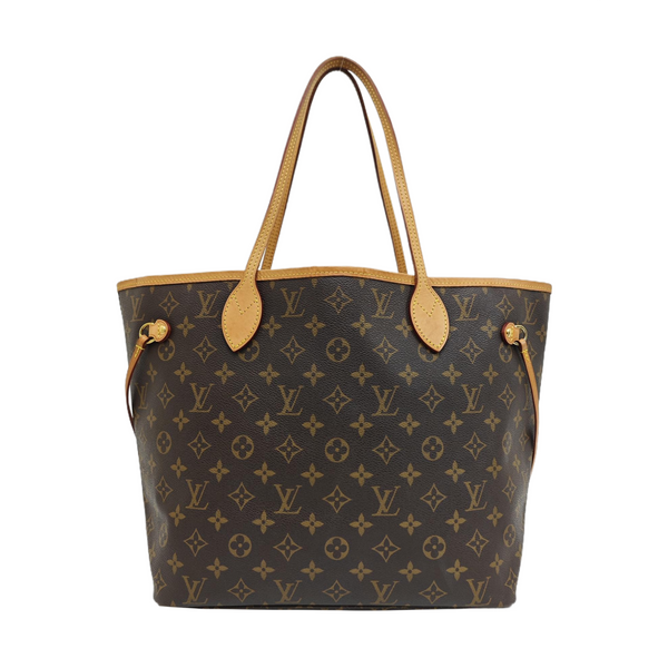 NEVERFULL MM Monogram Coated Canvas Brown