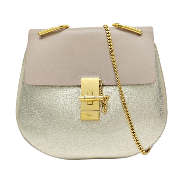Drew Medium Calfskin Gold