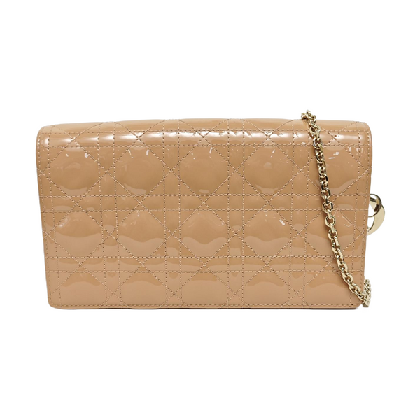 Lady Dior Small Cannage Patent Leather Pink