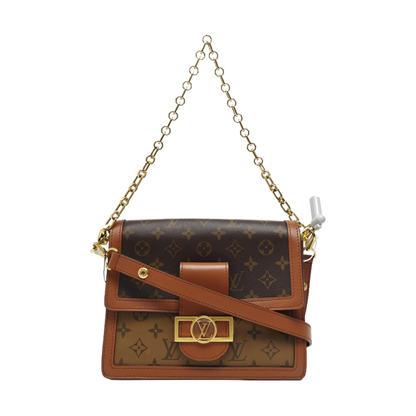 DAUPHINE MM Monogram Coated Canvas Brown