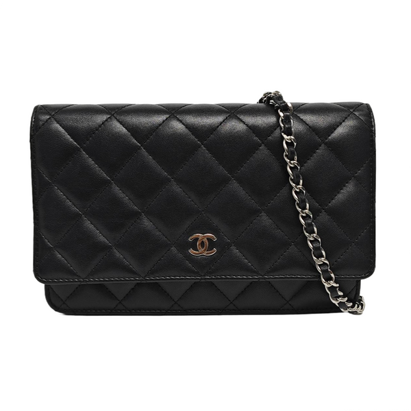 WOC Quilted Lambskin Black