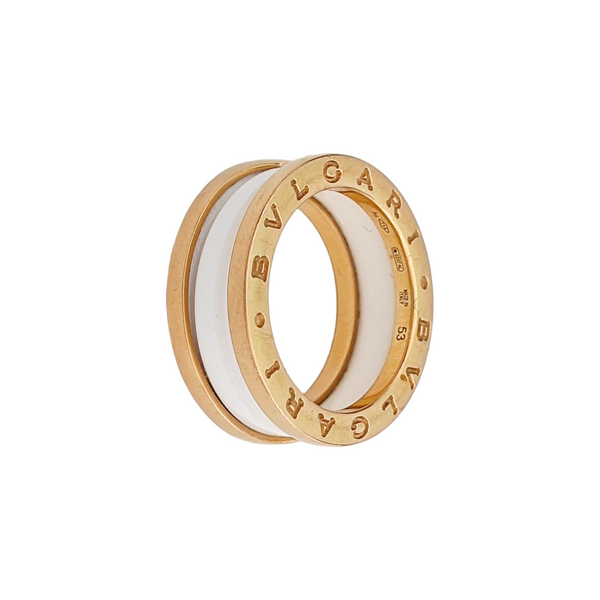 B.ZERO1 18k Rose Gold Ring EU 53