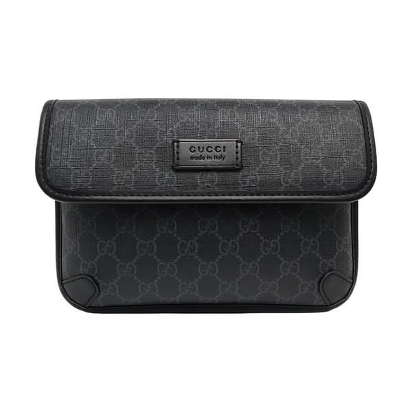 Neo Vintage Monogram Coated Canvas Black