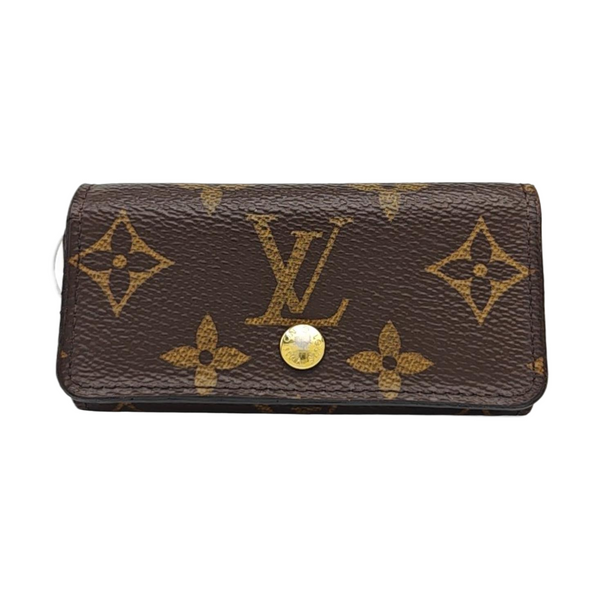 Monogram Coated Canvas Key Pouch Brown