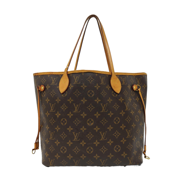 NEVERFULL MM Monogram Coated Canvas Brown