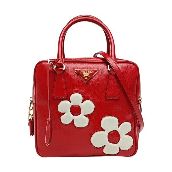 Patent Leather Shoulder Bag Red