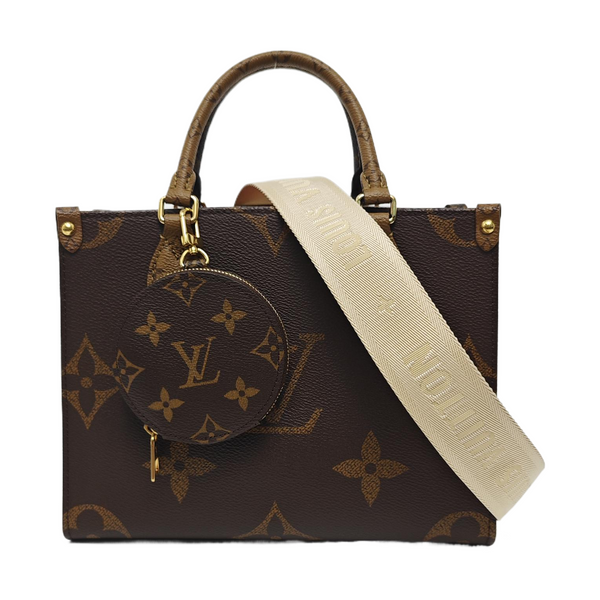 ONTHEGO PM Monogram Coated Canvas Brown