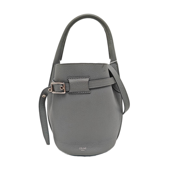 Authenticated pre-owned BIG BAG Nano Calfskin Gray - Bucket Bag at Looply
