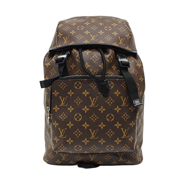 Coated Canvas Backpack Brown