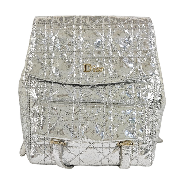 Stardust Small Cannage Calfskin Silver