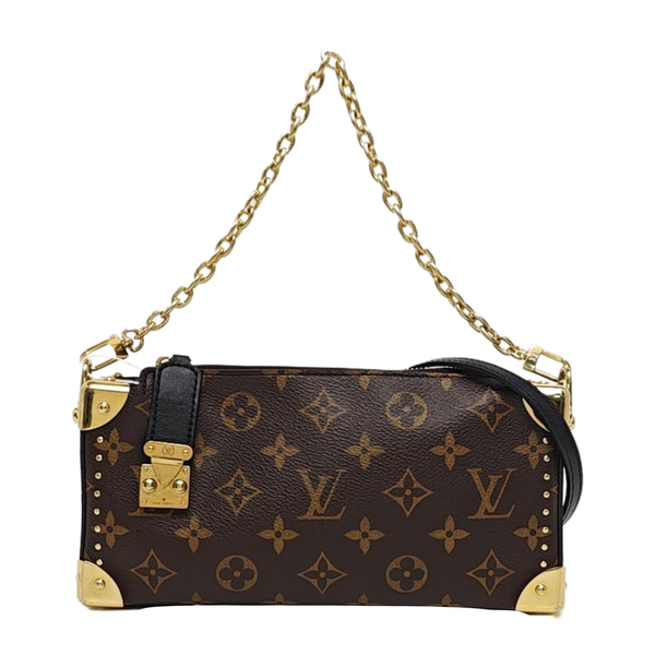 SLIM TRUNK Monogram Coated Canvas Brown