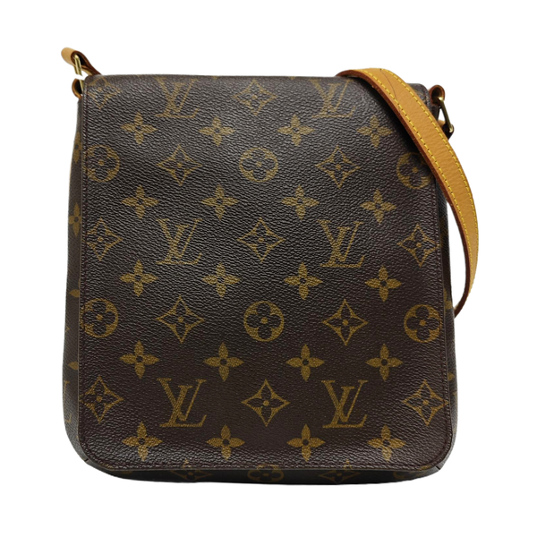 MUSETTE TANGO Monogram Coated Canvas Brown