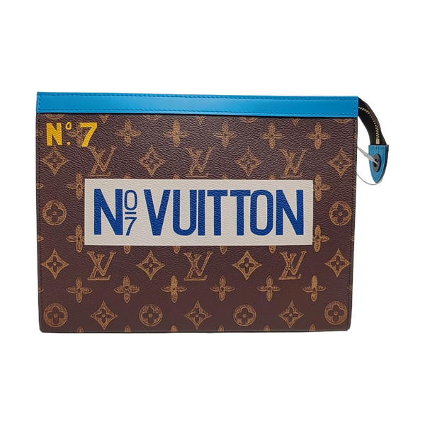 Pochette Voyag MM Monogram Coated Canvas Brown