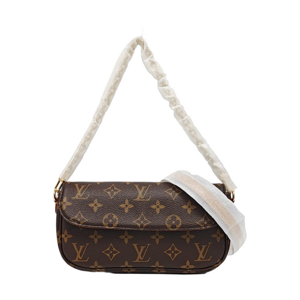 IVY Monogram Coated Canvas Brown