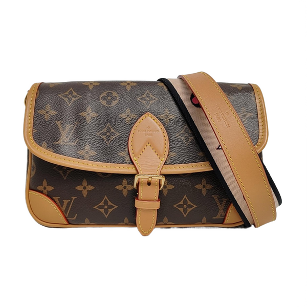 DIANE Monogram Coated Canvas Brown