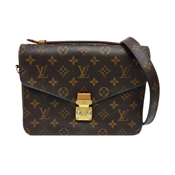 MÉTIS MM Monogram Coated Canvas Brown