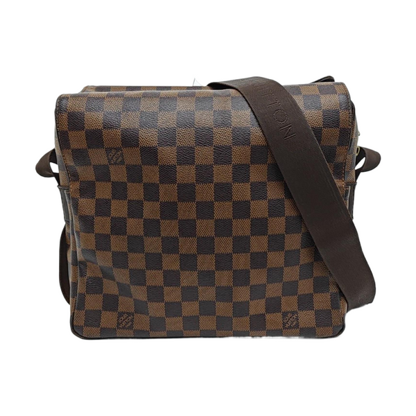 NAVIGLIO MM Damier Ebene Coated Canvas Brown