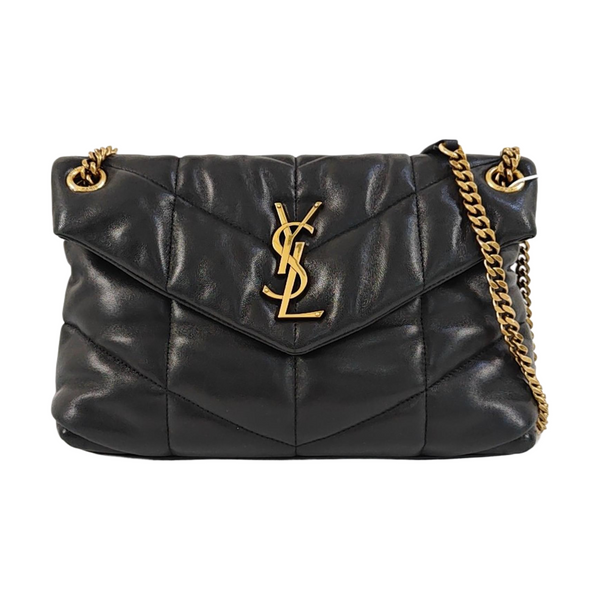 PUFFER Small Quilted Lambskin Black