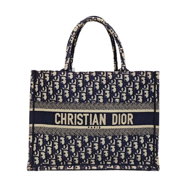 Book Tote Medium Canvas Blue